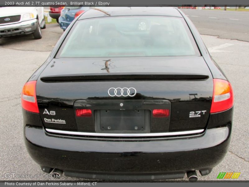Brilliant Black / Ebony 2003 Audi A6 2.7T quattro Sedan