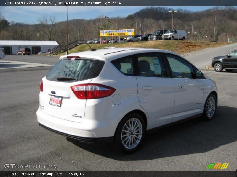 White Platinum / Medium Light Stone 2013 Ford C-Max Hybrid SEL