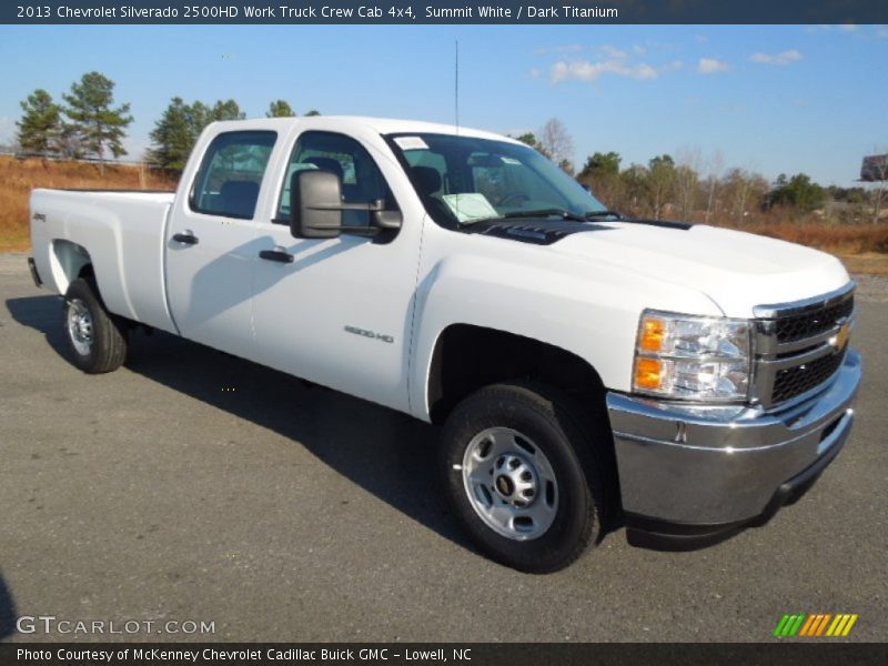 Summit White / Dark Titanium 2013 Chevrolet Silverado 2500HD Work Truck Crew Cab 4x4