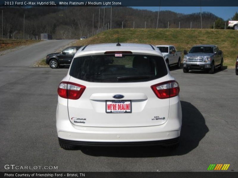 White Platinum / Medium Light Stone 2013 Ford C-Max Hybrid SEL
