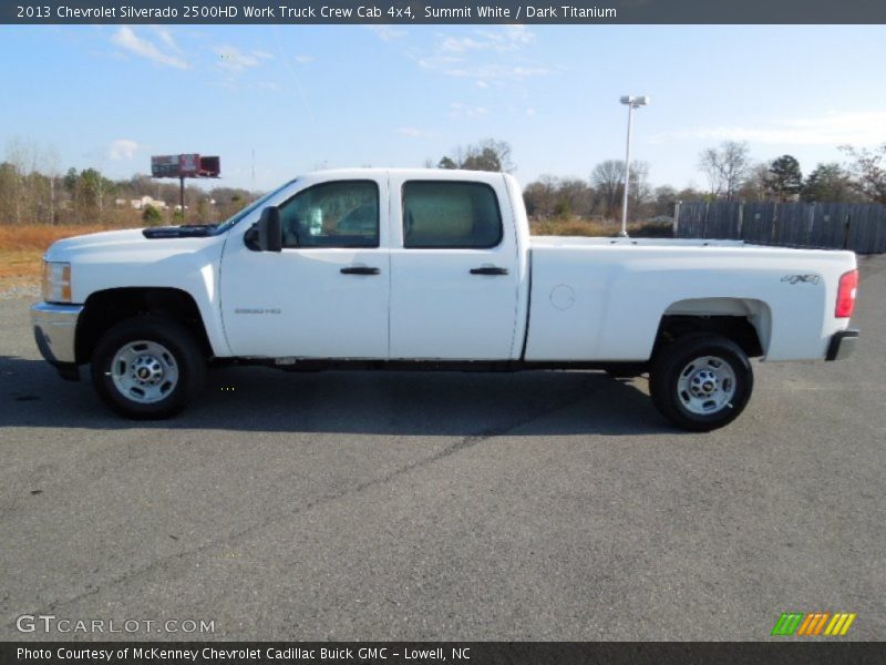 Summit White / Dark Titanium 2013 Chevrolet Silverado 2500HD Work Truck Crew Cab 4x4