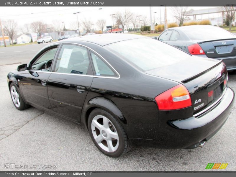 Brilliant Black / Ebony 2003 Audi A6 2.7T quattro Sedan