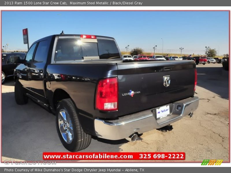 Maximum Steel Metallic / Black/Diesel Gray 2013 Ram 1500 Lone Star Crew Cab