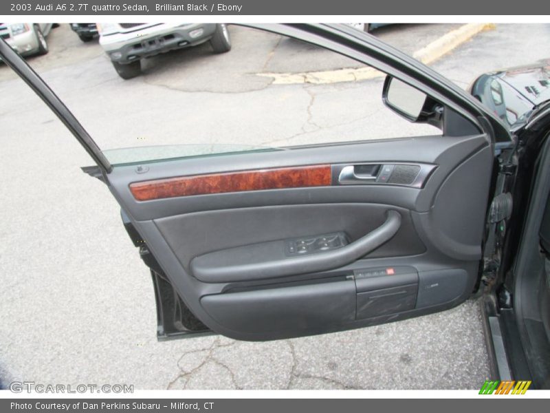 Brilliant Black / Ebony 2003 Audi A6 2.7T quattro Sedan