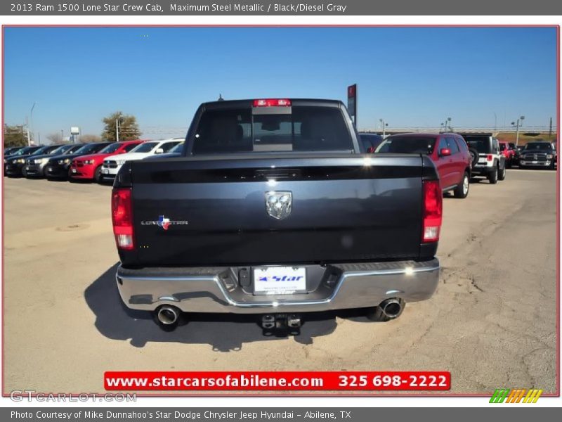Maximum Steel Metallic / Black/Diesel Gray 2013 Ram 1500 Lone Star Crew Cab