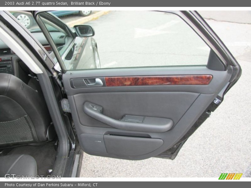 Brilliant Black / Ebony 2003 Audi A6 2.7T quattro Sedan