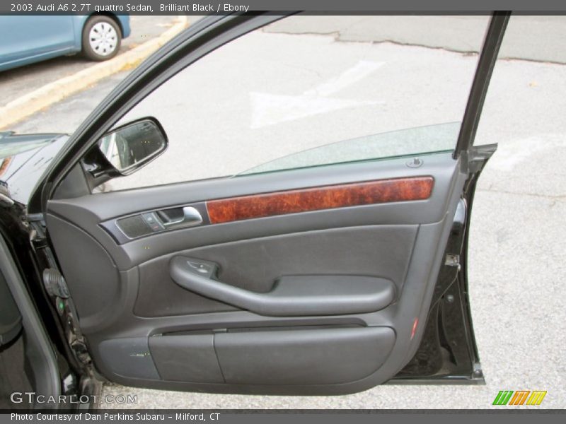 Brilliant Black / Ebony 2003 Audi A6 2.7T quattro Sedan