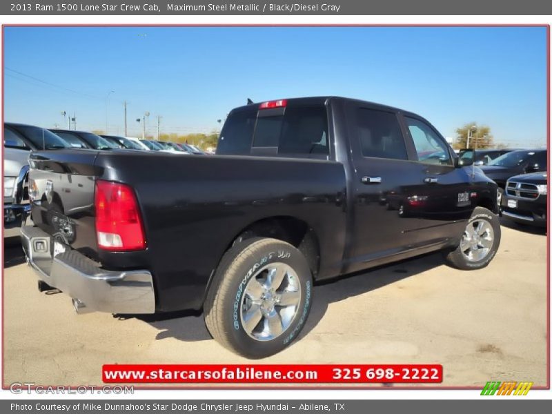 Maximum Steel Metallic / Black/Diesel Gray 2013 Ram 1500 Lone Star Crew Cab