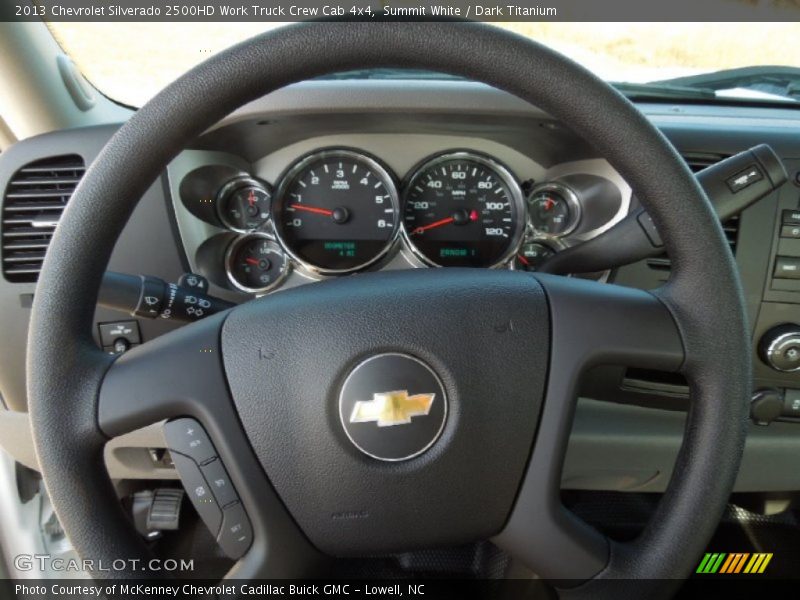 Summit White / Dark Titanium 2013 Chevrolet Silverado 2500HD Work Truck Crew Cab 4x4