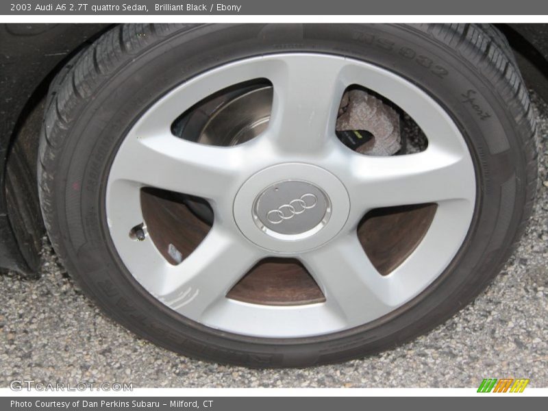 Brilliant Black / Ebony 2003 Audi A6 2.7T quattro Sedan