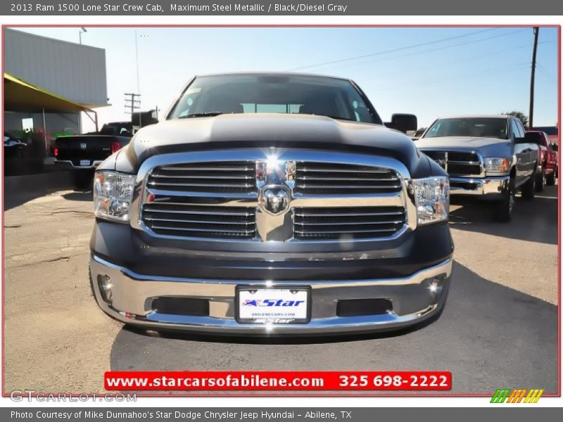Maximum Steel Metallic / Black/Diesel Gray 2013 Ram 1500 Lone Star Crew Cab