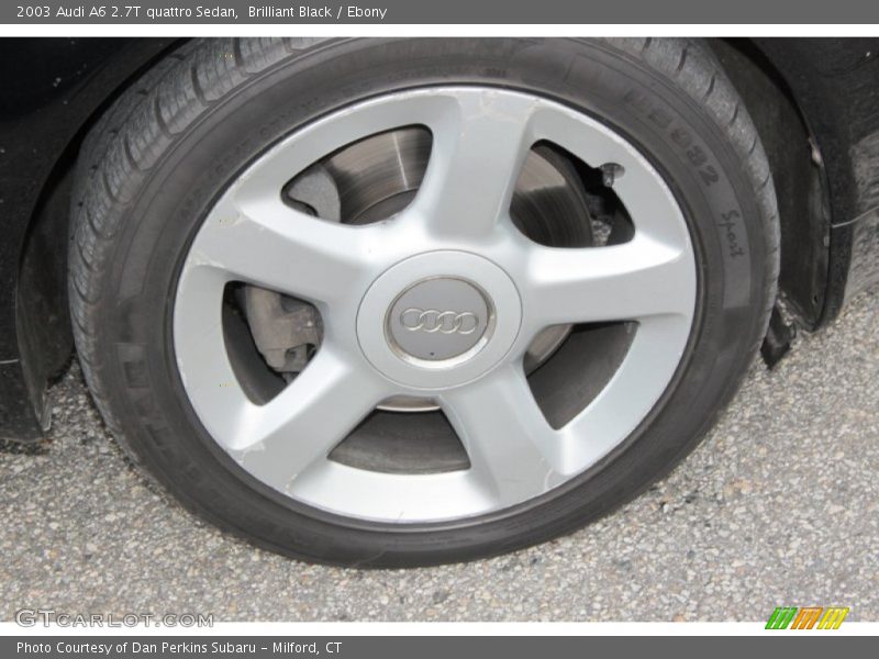 Brilliant Black / Ebony 2003 Audi A6 2.7T quattro Sedan