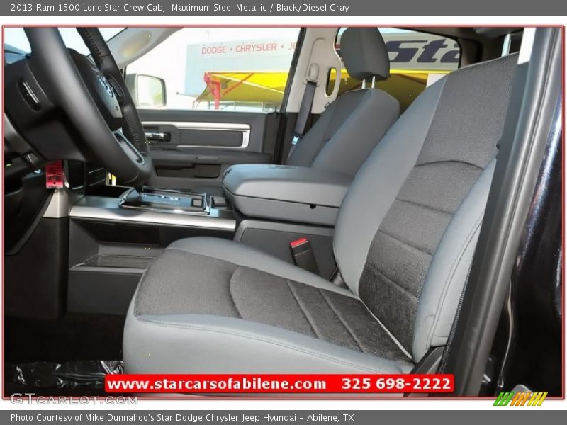 Maximum Steel Metallic / Black/Diesel Gray 2013 Ram 1500 Lone Star Crew Cab