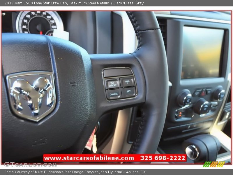 Maximum Steel Metallic / Black/Diesel Gray 2013 Ram 1500 Lone Star Crew Cab