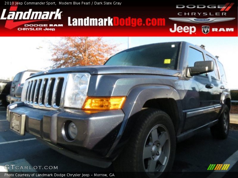 Modern Blue Pearl / Dark Slate Gray 2010 Jeep Commander Sport