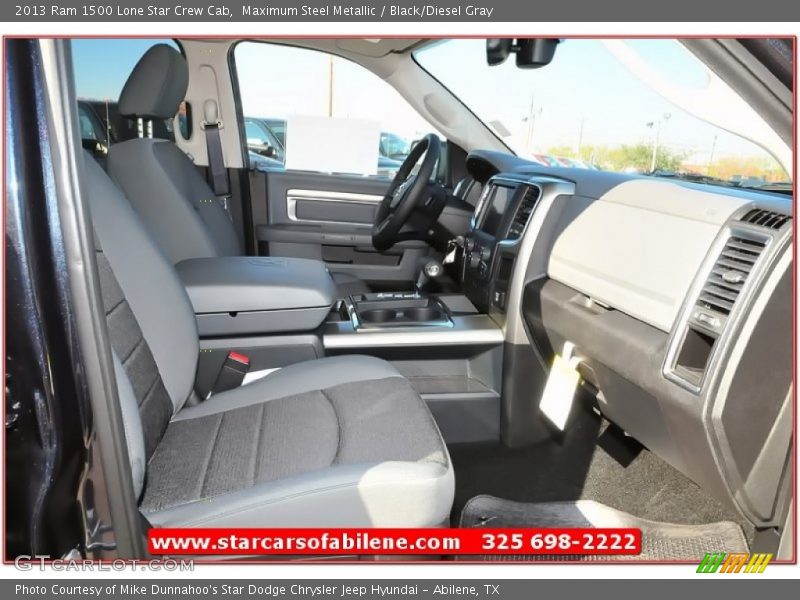 Maximum Steel Metallic / Black/Diesel Gray 2013 Ram 1500 Lone Star Crew Cab