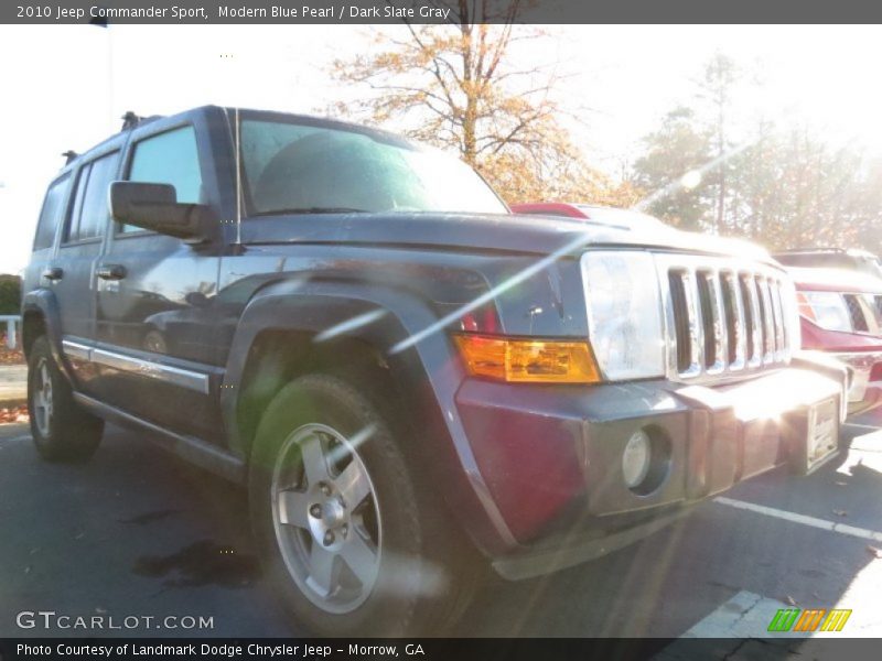 Modern Blue Pearl / Dark Slate Gray 2010 Jeep Commander Sport