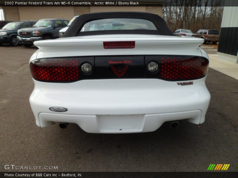 Arctic White / Ebony Black 2002 Pontiac Firebird Trans Am WS-6 Convertible