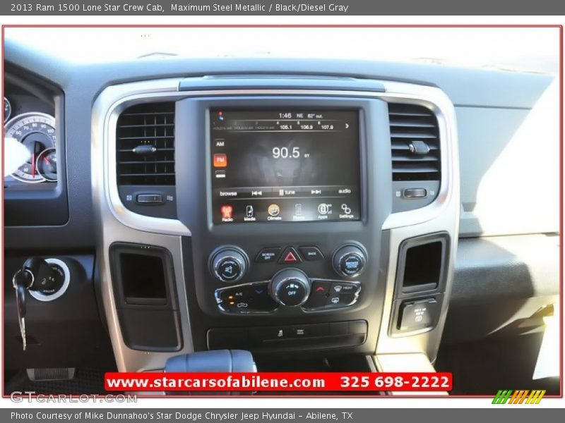 Maximum Steel Metallic / Black/Diesel Gray 2013 Ram 1500 Lone Star Crew Cab