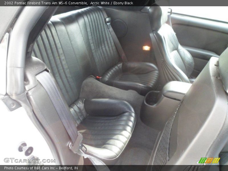 Rear Seat of 2002 Firebird Trans Am WS-6 Convertible