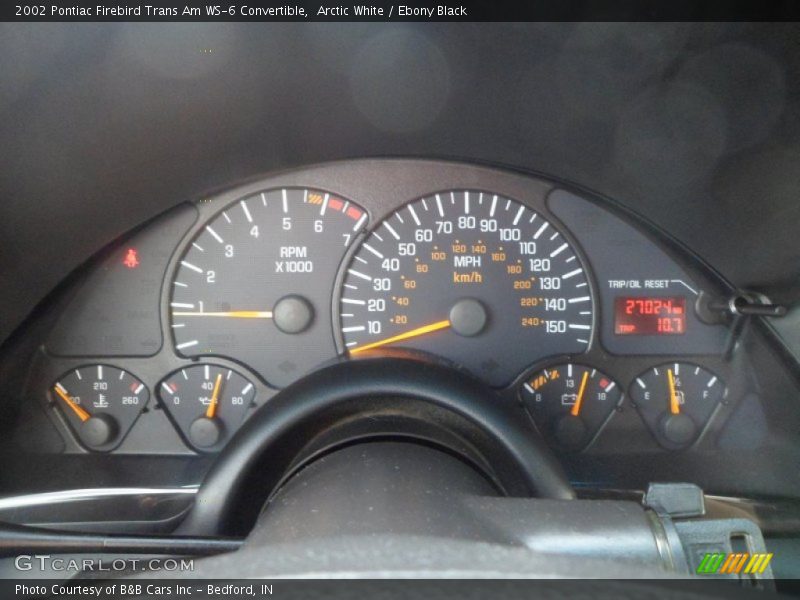  2002 Firebird Trans Am WS-6 Convertible Trans Am WS-6 Convertible Gauges