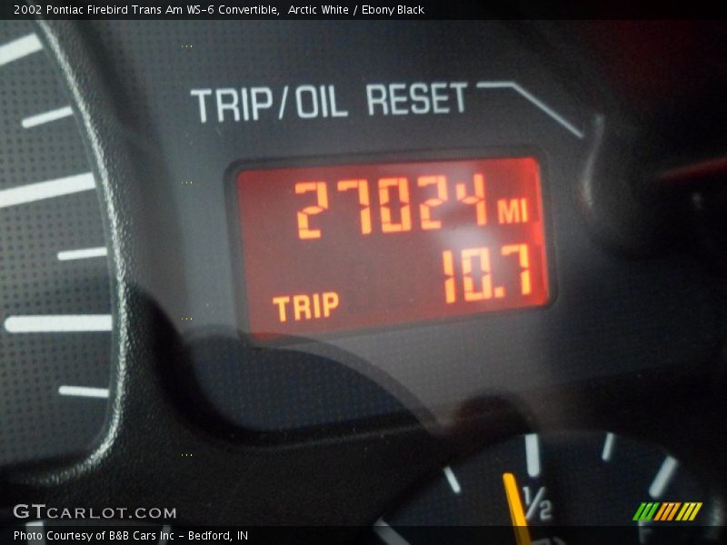 Arctic White / Ebony Black 2002 Pontiac Firebird Trans Am WS-6 Convertible