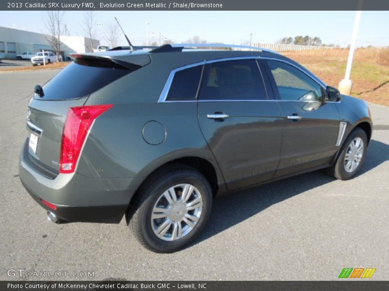 Evolution Green Metallic / Shale/Brownstone 2013 Cadillac SRX Luxury FWD