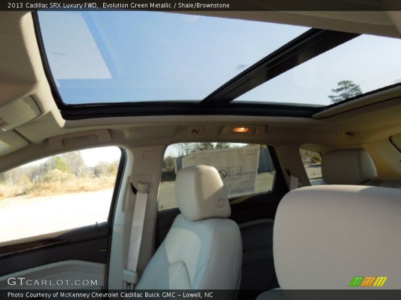 Evolution Green Metallic / Shale/Brownstone 2013 Cadillac SRX Luxury FWD