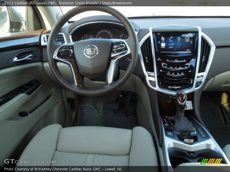 Evolution Green Metallic / Shale/Brownstone 2013 Cadillac SRX Luxury FWD