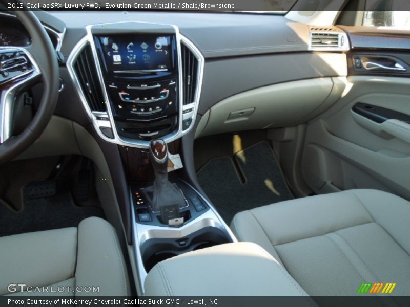 Evolution Green Metallic / Shale/Brownstone 2013 Cadillac SRX Luxury FWD