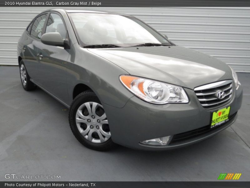 Carbon Gray Mist / Beige 2010 Hyundai Elantra GLS