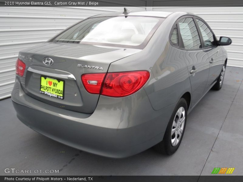 Carbon Gray Mist / Beige 2010 Hyundai Elantra GLS