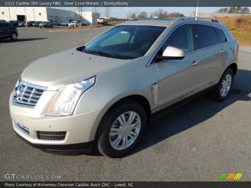 Silver Coast Metallic / Ebony/Ebony 2013 Cadillac SRX Luxury FWD