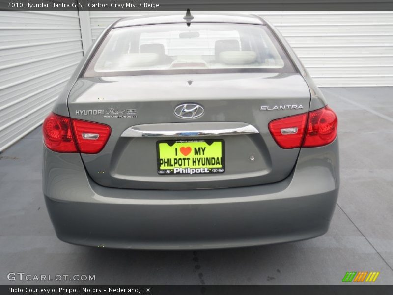 Carbon Gray Mist / Beige 2010 Hyundai Elantra GLS