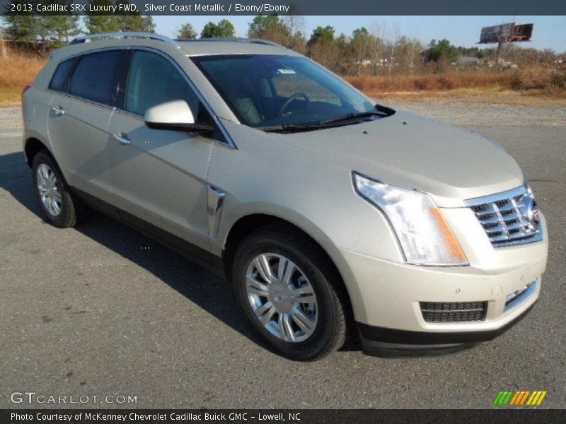 Silver Coast Metallic / Ebony/Ebony 2013 Cadillac SRX Luxury FWD