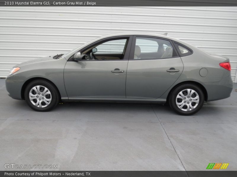 Carbon Gray Mist / Beige 2010 Hyundai Elantra GLS