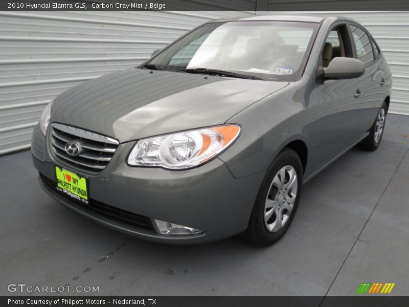 Carbon Gray Mist / Beige 2010 Hyundai Elantra GLS