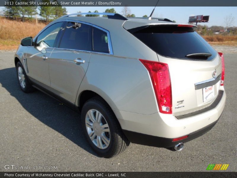 Silver Coast Metallic / Ebony/Ebony 2013 Cadillac SRX Luxury FWD
