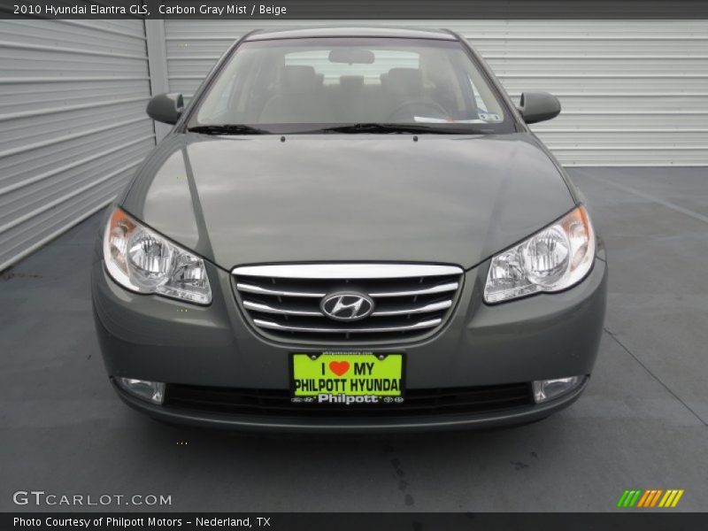 Carbon Gray Mist / Beige 2010 Hyundai Elantra GLS
