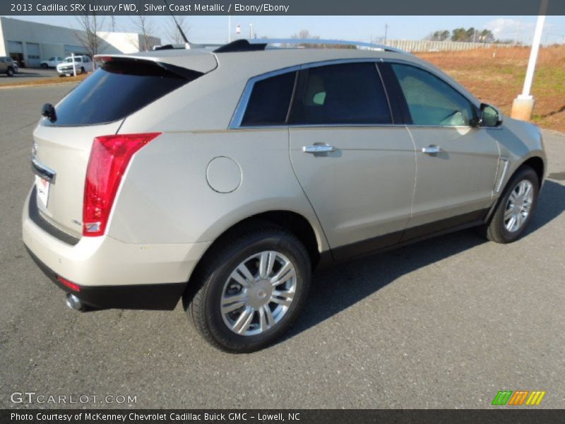Silver Coast Metallic / Ebony/Ebony 2013 Cadillac SRX Luxury FWD