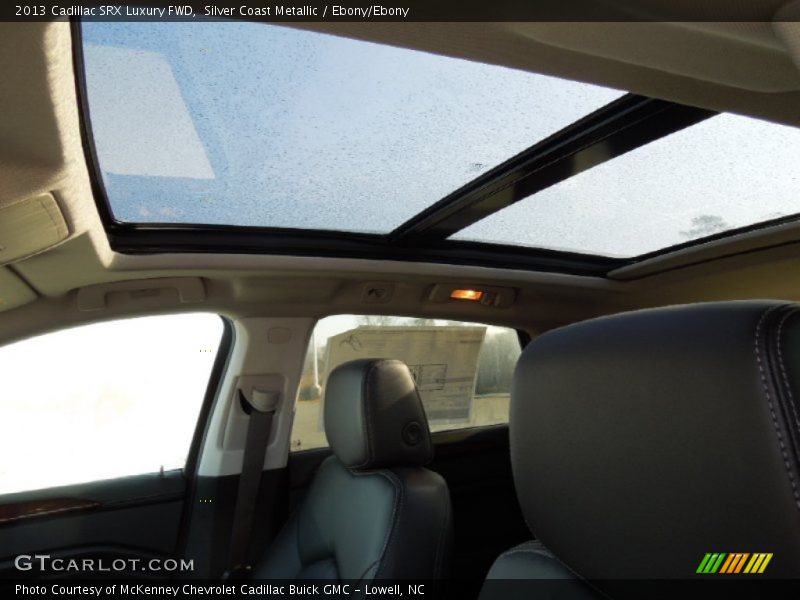 Silver Coast Metallic / Ebony/Ebony 2013 Cadillac SRX Luxury FWD
