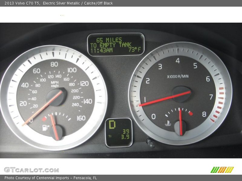 Electric Silver Metallic / Calcite/Off Black 2013 Volvo C70 T5
