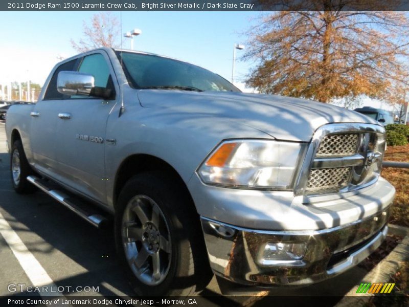 Bright Silver Metallic / Dark Slate Gray 2011 Dodge Ram 1500 Laramie Crew Cab