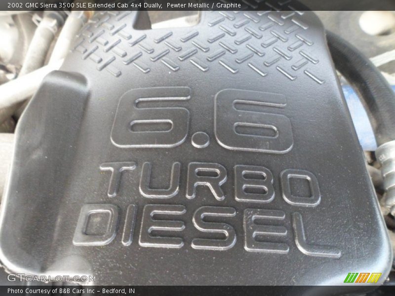  2002 Sierra 3500 SLE Extended Cab 4x4 Dually Engine - 6.6 Liter OHV 32-Valve Duramax Turbo-Diesel V8