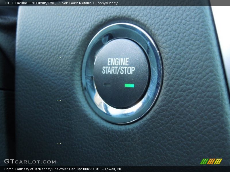 Silver Coast Metallic / Ebony/Ebony 2013 Cadillac SRX Luxury FWD