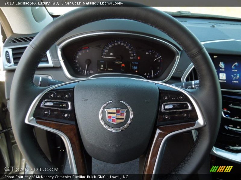 Silver Coast Metallic / Ebony/Ebony 2013 Cadillac SRX Luxury FWD
