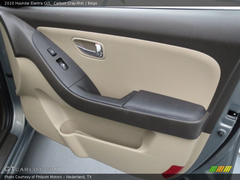 Carbon Gray Mist / Beige 2010 Hyundai Elantra GLS