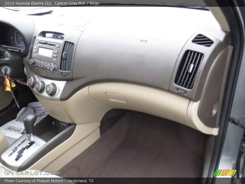 Carbon Gray Mist / Beige 2010 Hyundai Elantra GLS