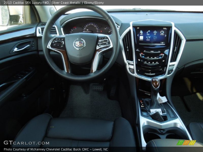 Silver Coast Metallic / Ebony/Ebony 2013 Cadillac SRX Luxury FWD