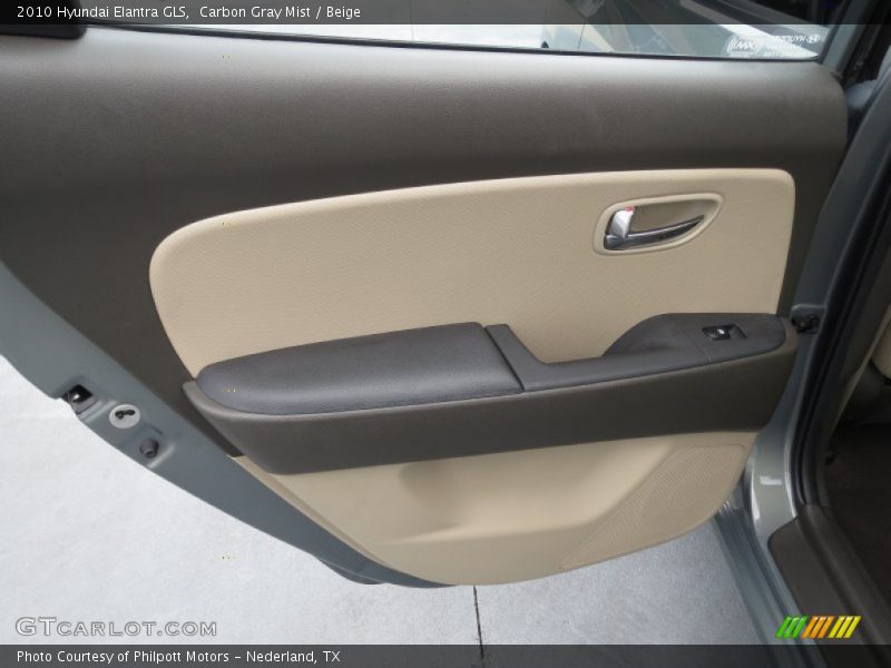 Carbon Gray Mist / Beige 2010 Hyundai Elantra GLS